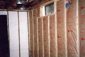 Outside wall insulation